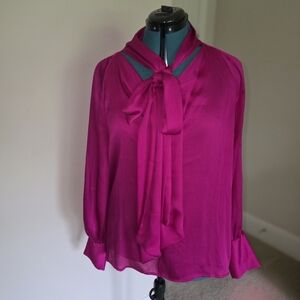 INC International Concepts Fuchsia Blouse